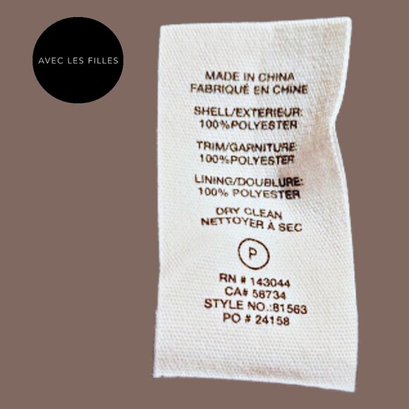 AVEC LES FILLES NEW Preppy Plaid Velour Collar Double Breast Jacket M - Picture 10 of 11